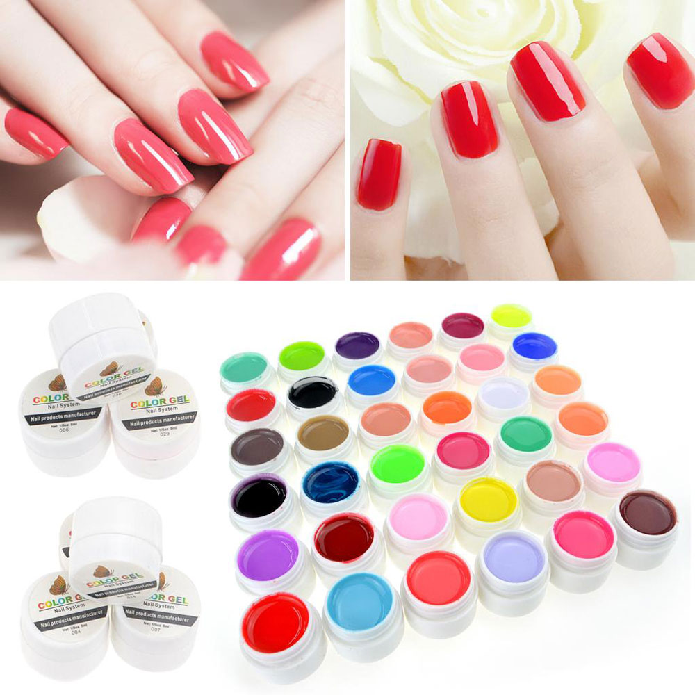 5ml 36 Pure Color UV Gel Nail Art DIY Decoration for Nail Manicure Gel Nail Polish Extension