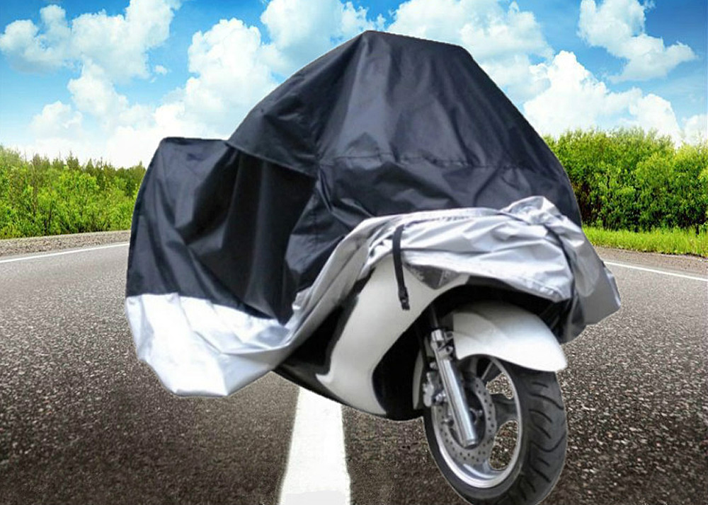 Nylon Waterproof UV Protective Motorcycle Cover with Storage Bag