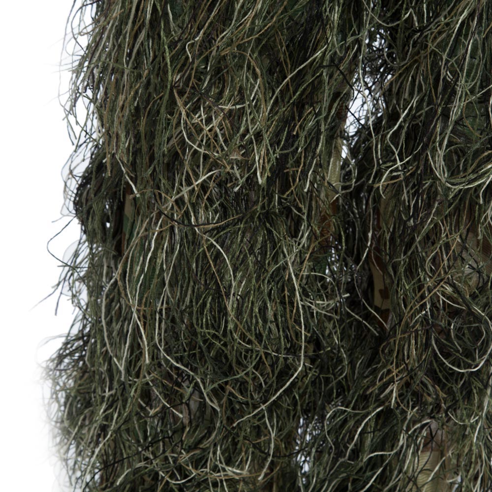 4 Pieces Hunting Woodland Camo Sniper Ghillie Suit Tactical Camouflage Clothing