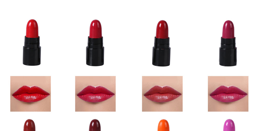 12 Charming Colors Lovely Tiny Moisturizing Shinning Lipstick Lip Gloss 12pcs/Pack
