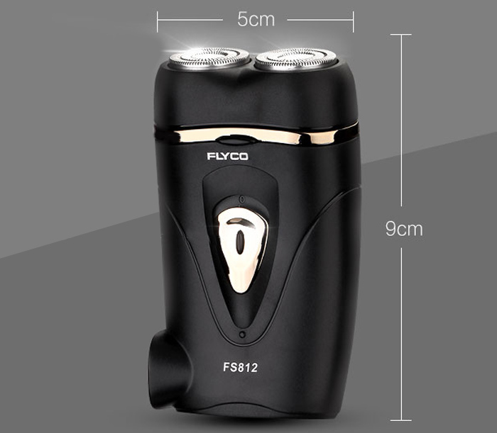 FLYCO FS812 Rotatable Double Head Small Electric Shaver Rechargeable Razor
