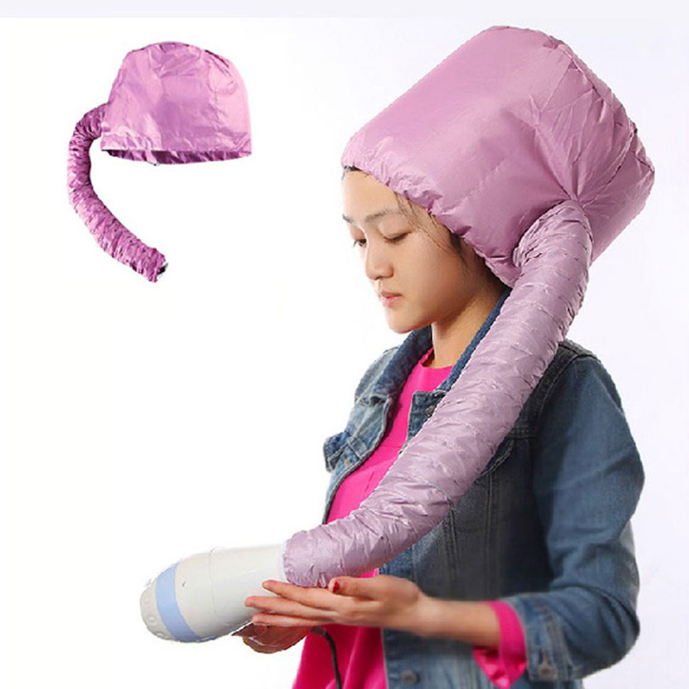 Portable Hair Dryer Soft Hood Bonnet Attachment Haircare Salon Hairdress