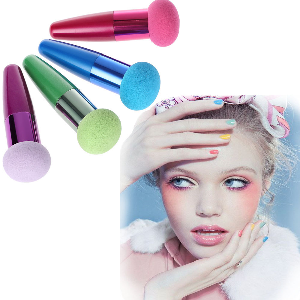 Multi-color Makeup Cosmetic Brushes Liquid Cream Foundation Sponge Lollipop