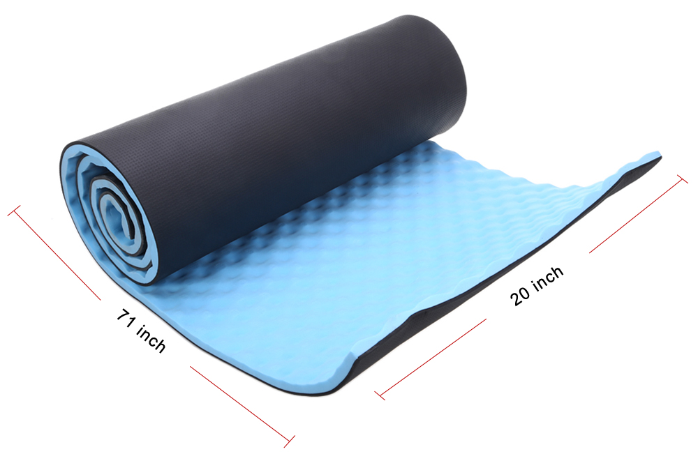 1.5CM Single Camping Yoga Mat with Carrying Straps for Outdoor Exercise