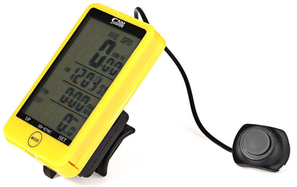 SunDing SD - 576C Water Resistant Touch Screen Wireless Bicycle Computer Odometer with LCD Backlight