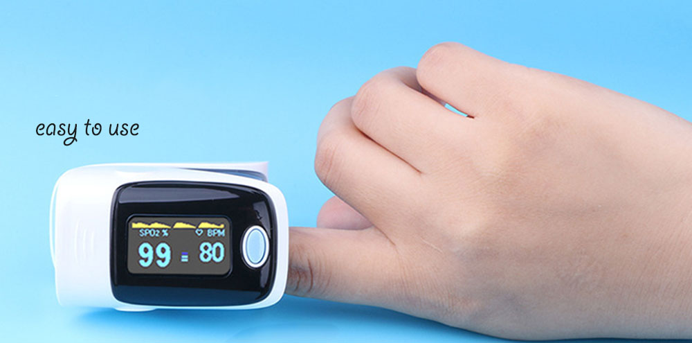 Instant Read Digital Pulse Oximeter Health Monitoring Fingertip OLED Display