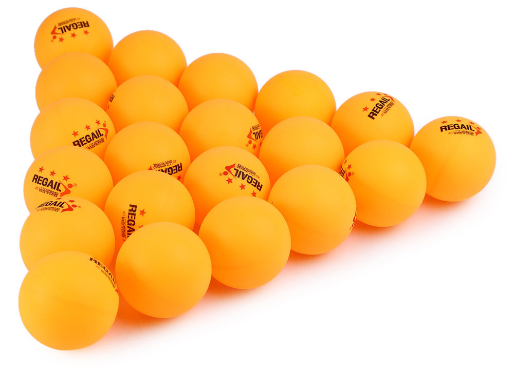 REGAIL 60 Counts 3-star Practice Table Tennis Ping Pong Ball for Advanced Training