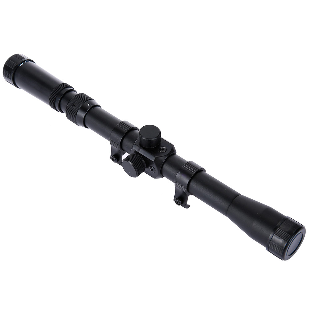 3 - 7 x 20 Sniper Telescopic Scope Sight Riflescope with 11MM Rail Mount for Outdoor Hunting