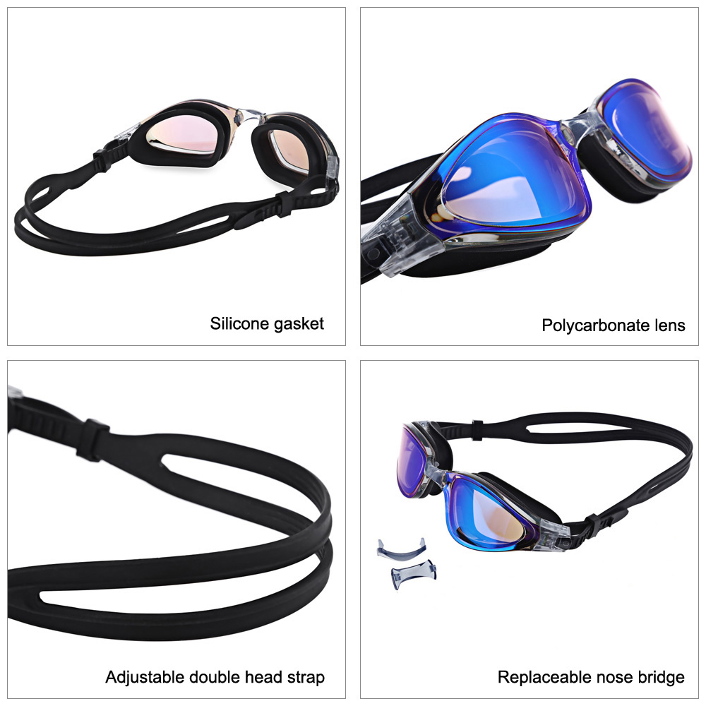 MYSTYLE AF - 1800MS Water Resistant Anti Fog UV Shield Eyewear Swimming Goggle