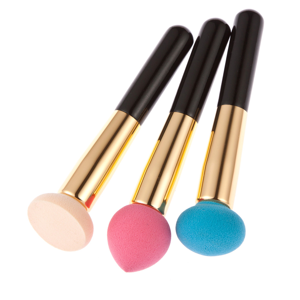 Different Style Makeup Cosmetic Liquid Cream Foundation Sponge Lollipop Brush
