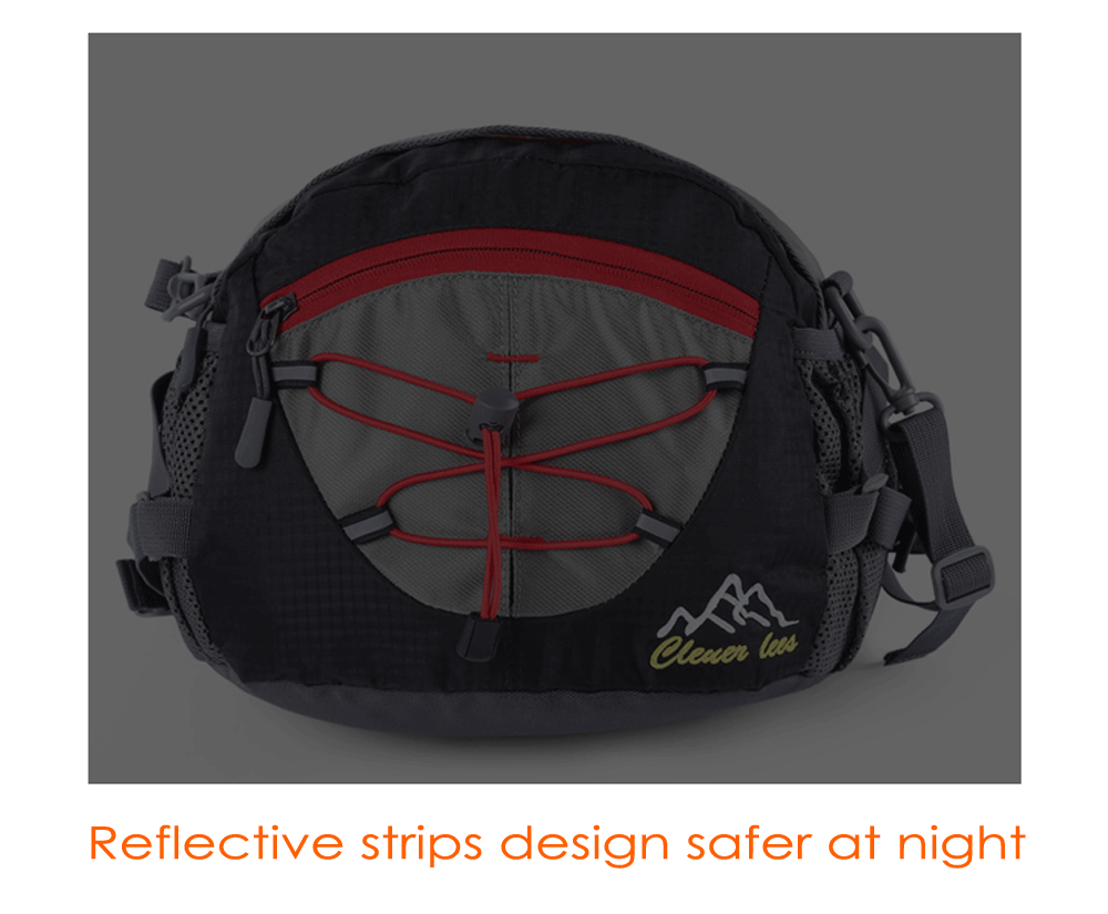 CLEVERBEES Multifunctional Unisex Wear Resistant Waist Bag for Running Hiking Cycling Camping Traveling
