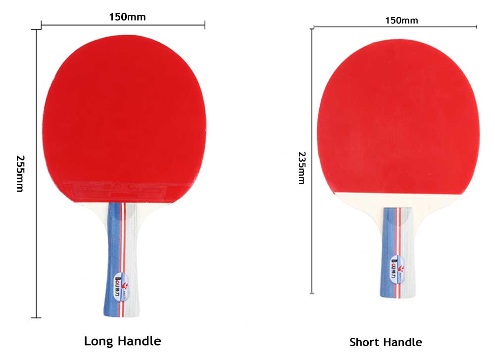 BOLI Table Tennis Ping Pong Racket Set Two Paddles Bats Three Balls
