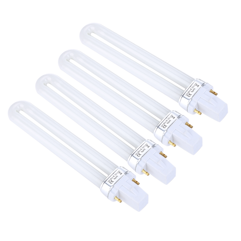 4pcs 9W LED Nail Dryer UV Lamp Environmental Protection Manicure Light Bulb