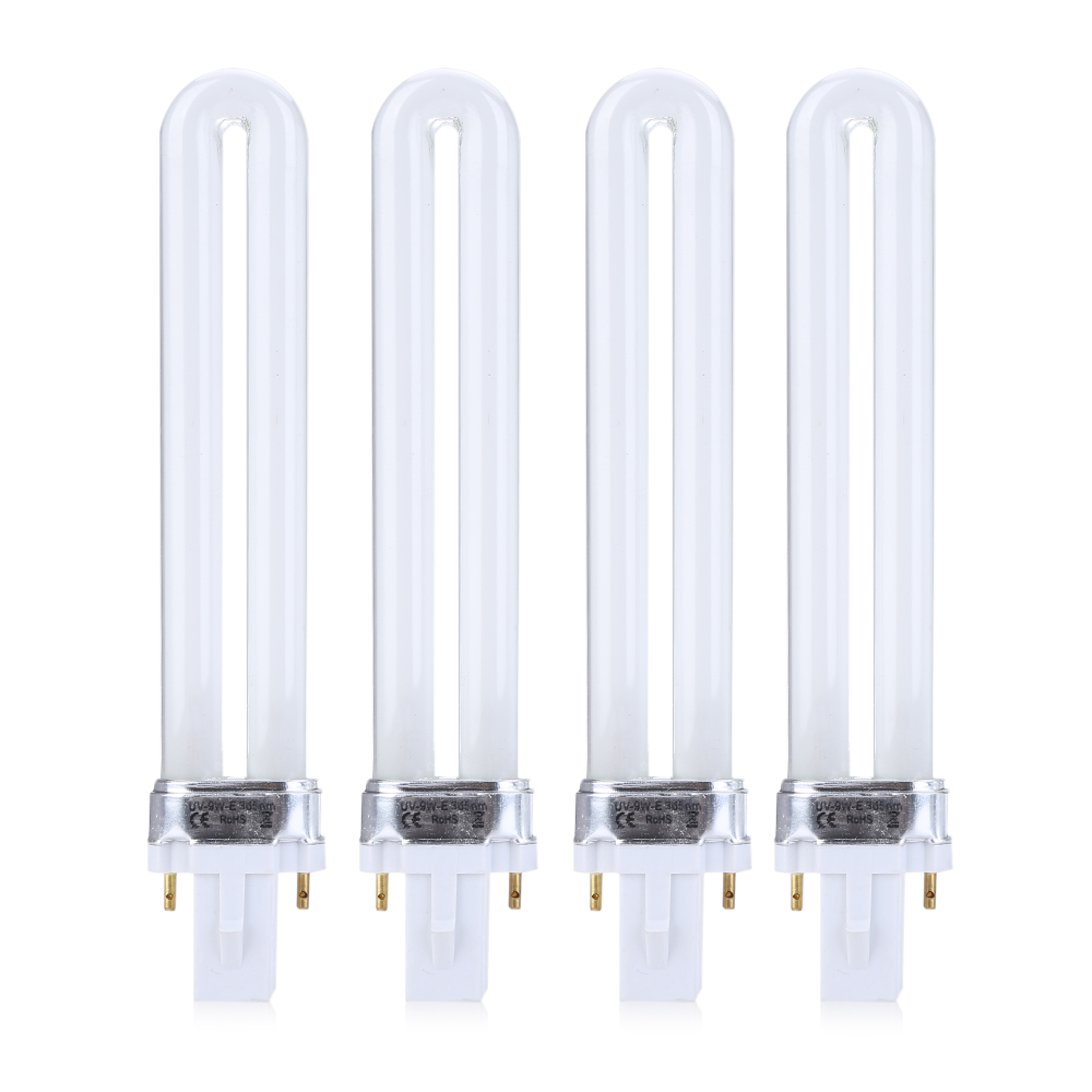 4pcs 9W LED Nail Dryer UV Lamp Environmental Protection Manicure Light Bulb