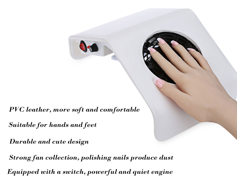 Professional 30W 220V / 110V Suction Nail Dust Collector Machine