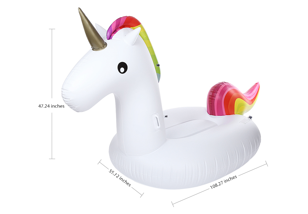 Swimming Water Lounge Pool Giant Rideable Unicorn Inflatable Float Toy