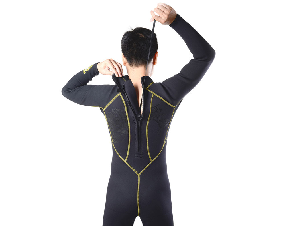 SLINX 1101 Men 3MM High Elastic Full Body Sunblock Diving Suit Wetsuit