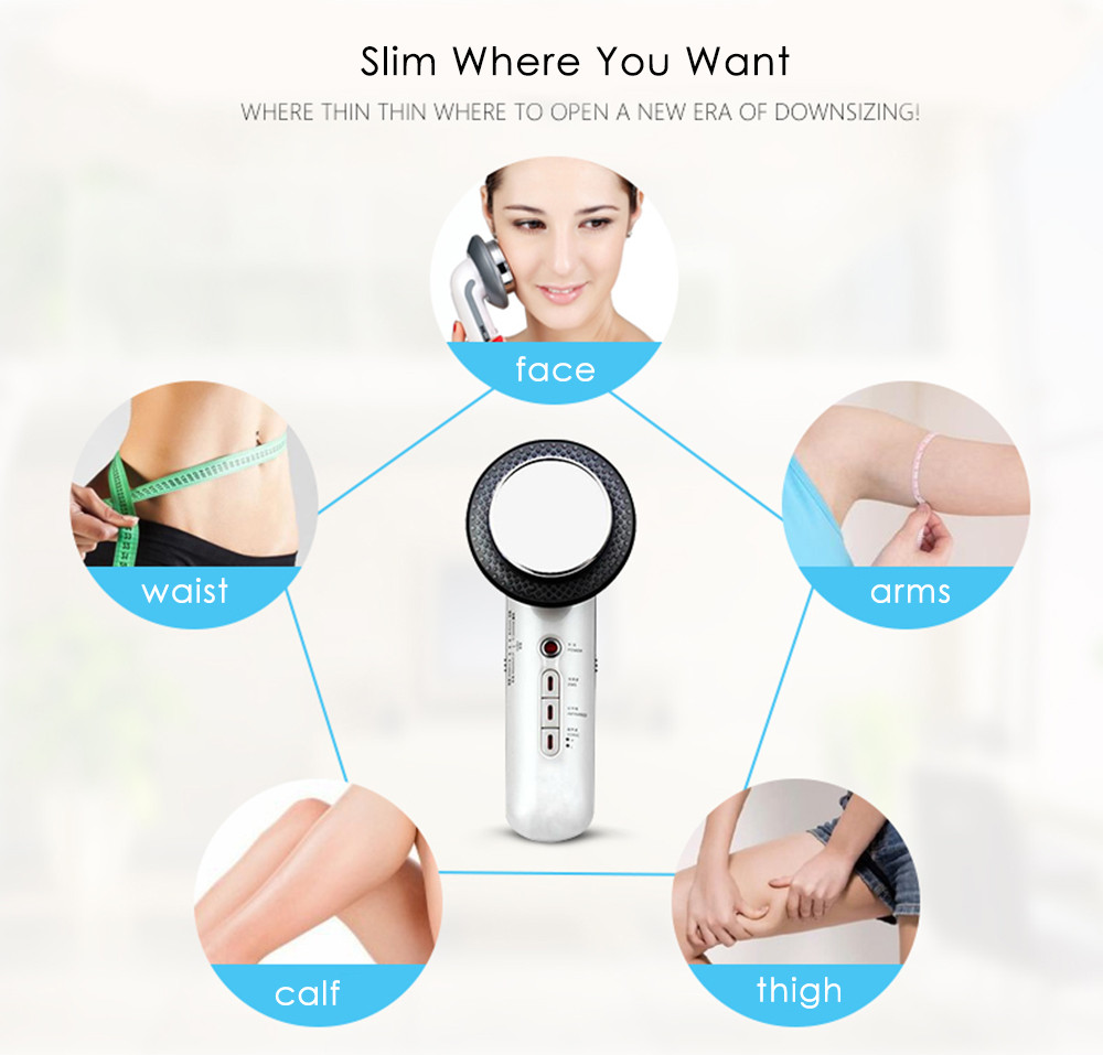 3 in 1 Ultrasonic Infrared Lights Facial Body Slimming Pain Therapy Beauty Machine