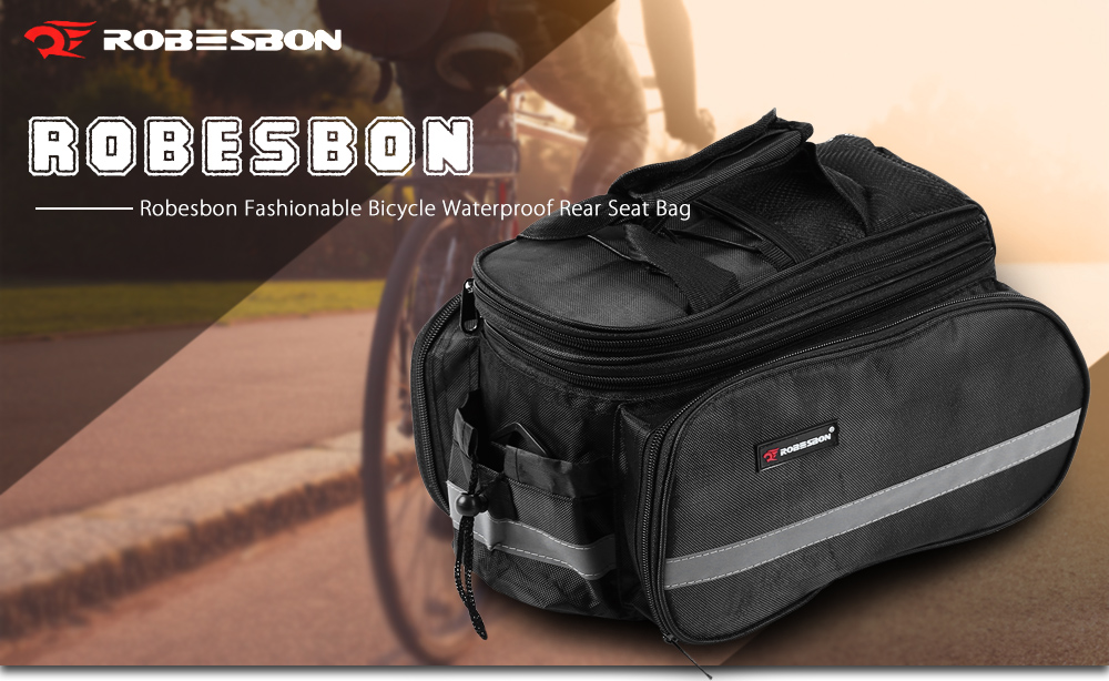 Robesbon 35L Fashionable Cycling Bicycle Bike Waterproof Rear Seat Trunk Handbag Bag