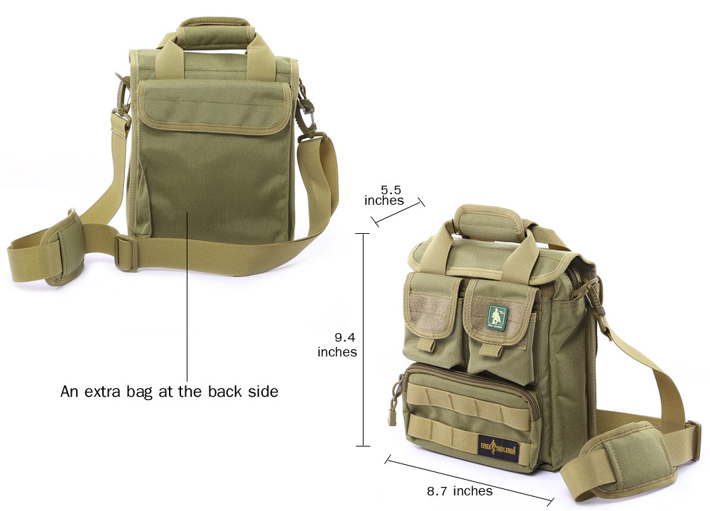 Free Soldier Outdoor Hiking Camping Cordura Single-shoulder Bag