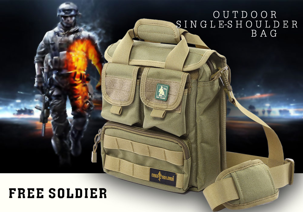Free Soldier Outdoor Hiking Camping Cordura Single-shoulder Bag