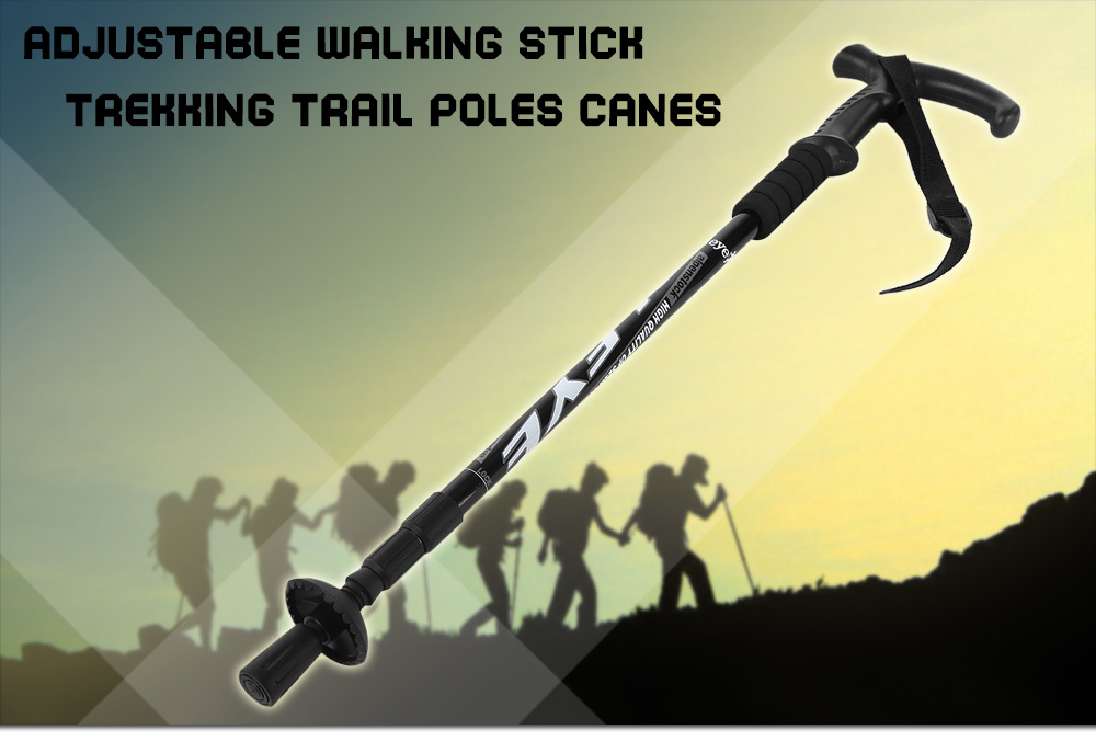 CLEYE Walking Stick Poles Adjustable Canes