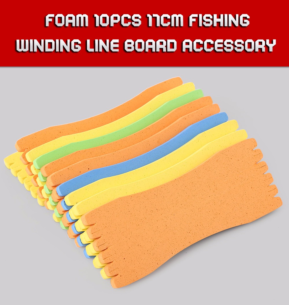 Sponge 10pcs 17CM Fishing Winding Line Board Accessory
