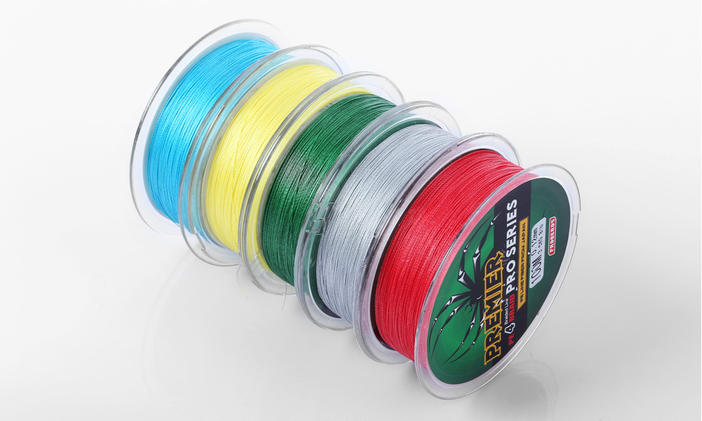 PROBEROS 100M Mixed Color PE Monofilament Fishing Line Strong 4 Strands Braided Wire