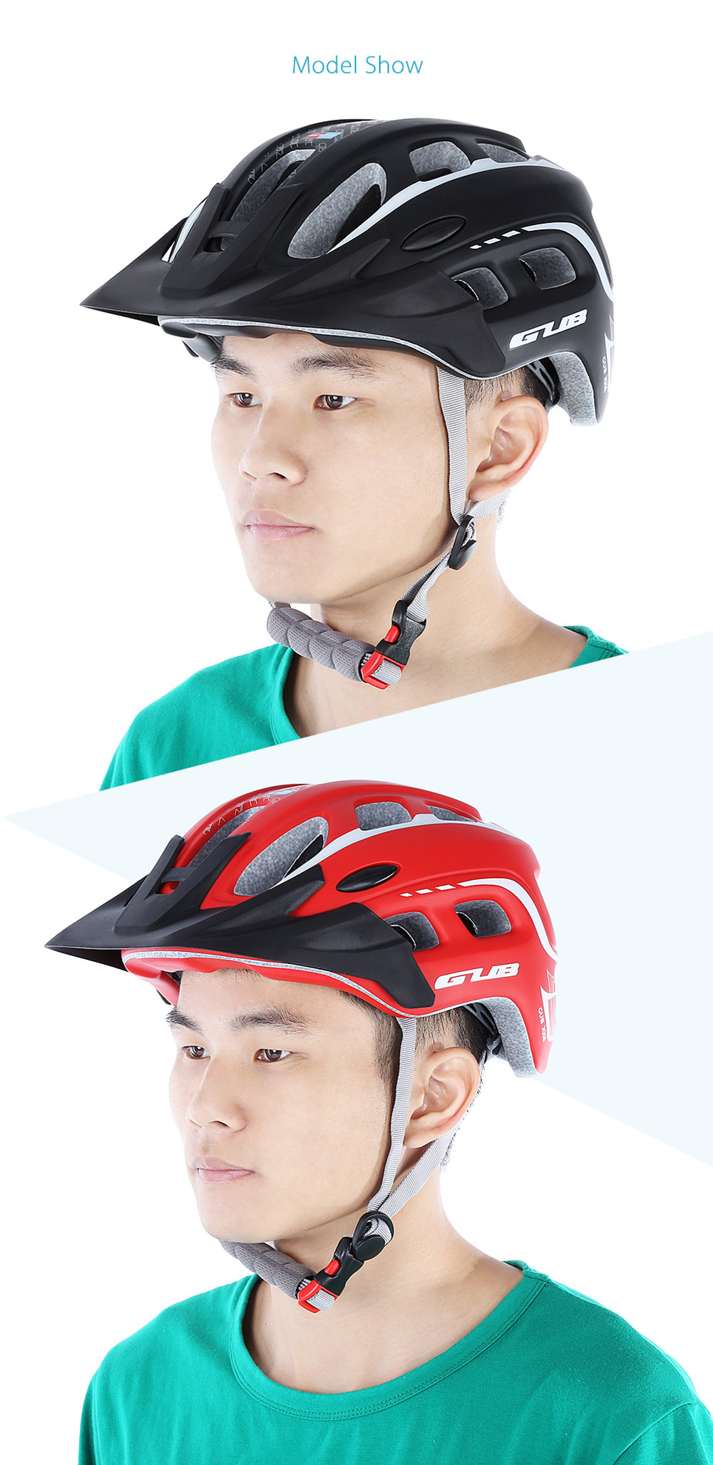 GUB XX6 55 - 61CM Adult Safety Cycling Bike 19 Air Vent Helmet with Visor