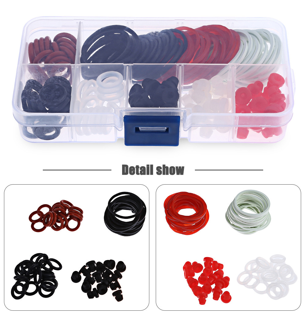 Tattoo Accessories Kit O-rings Pin Cushions Rubber Bands Supplies with Small Storage Box