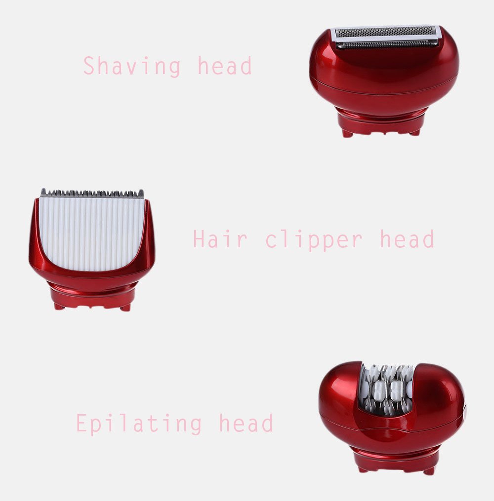 KM - 3048 Rechargeable Electric Epilator Hair Clipper Shaver Defeatherer for Lady
