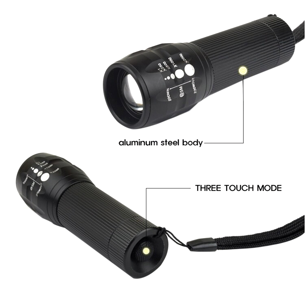 Q5 Bicycle Light 3W 140 Lumens 3 Modes LED Lamp Front Torch with Torch Holder