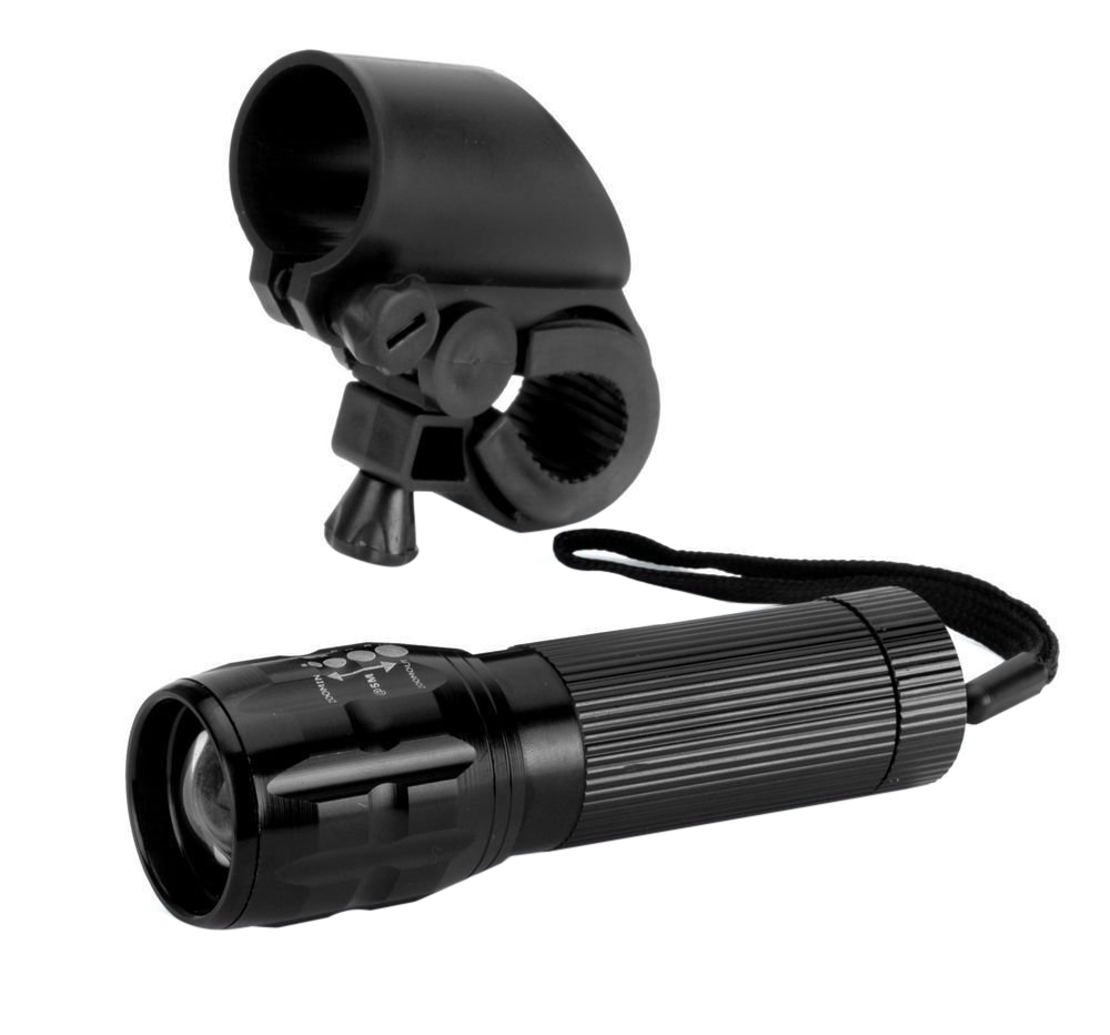 Q5 Bicycle Light 3W 140 Lumens 3 Modes LED Lamp Front Torch with Torch Holder