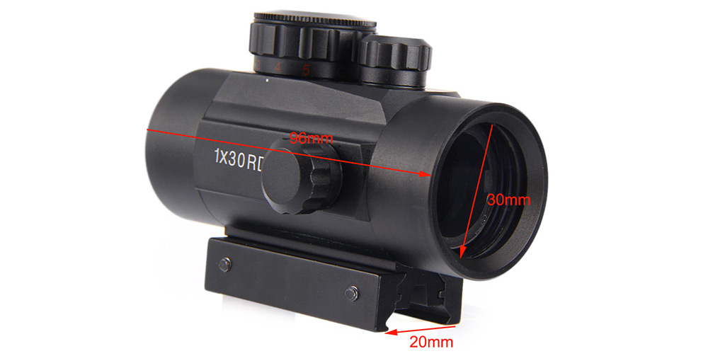 Beileshi 1 x 30RD Tactical Holographic Red Dot Riflescope Sight Scope for Shotgun Rifle Hunting Airsoft