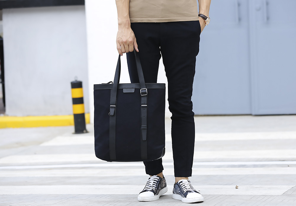 Osoce T001 Multifunctional Man Casual Swagger Bag Simple Business Handbag