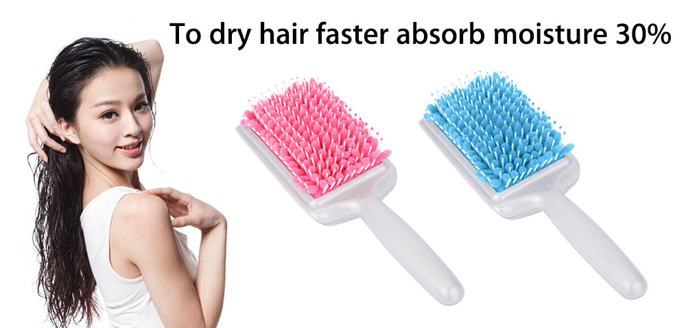 Quick Drying Micro Fiber Hair Brushes Absorbent Care Comb