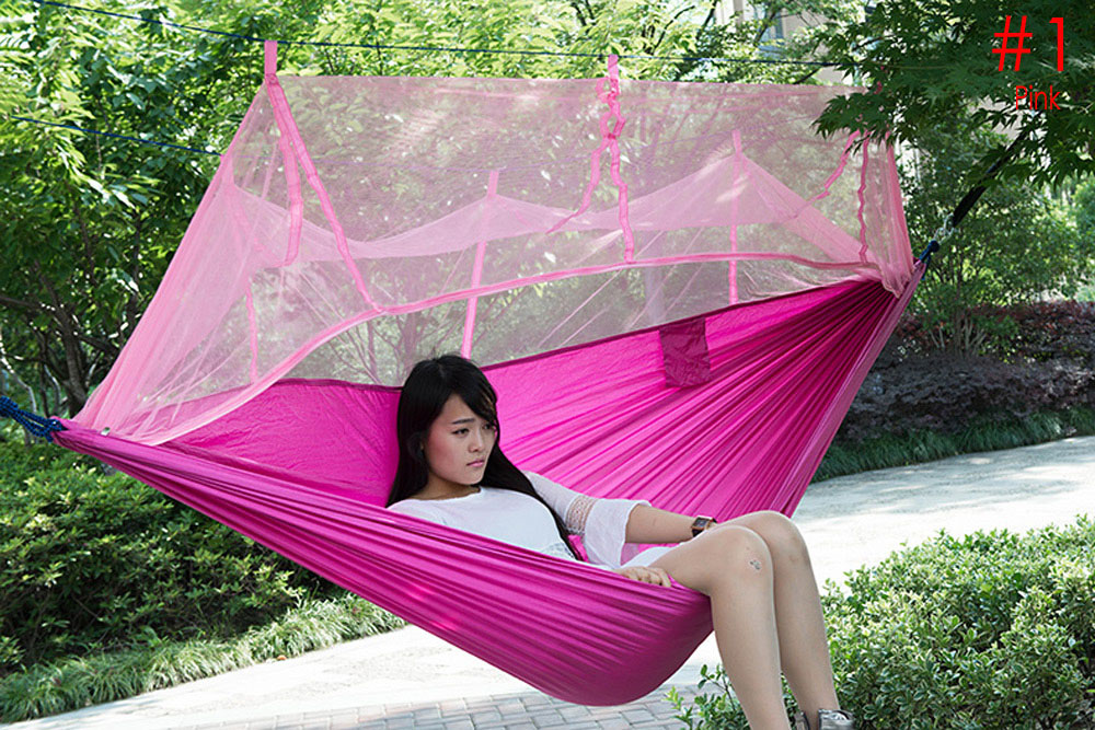 Portable Single-person Mosquito Net Hammock Hanging Bed for Travel Camping