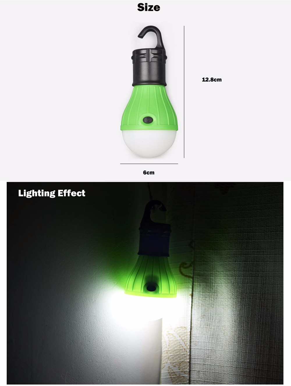 Outdoor Hanging LED Camping Lamp Tent Night Light Bulb