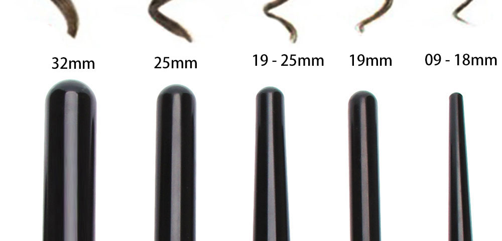 DODO 5 in 1 Interchangeable Hair Curling Iron Multi-size Roller Set