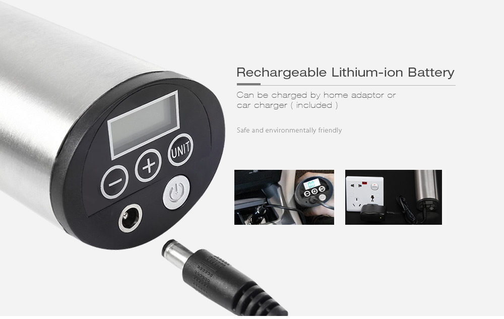 150 PSI Smart Portable Rechargeable Electric Air Inflator with Digital Display Tire Pressure for Bike Car Toy Ball