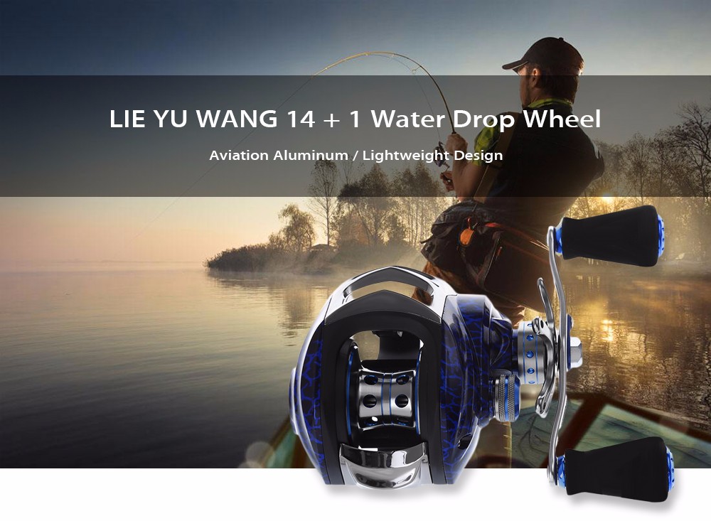 LIE YU WANG High Quality 14 + 1 Bearings Water Drop Wheel