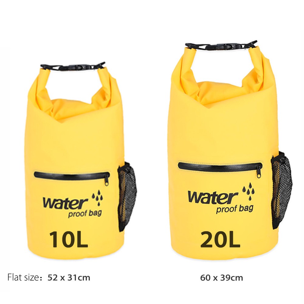 Multifunctional Waterproof Dry Case Bag with Zipper for Swimming Rafting Drifting Camping Travel