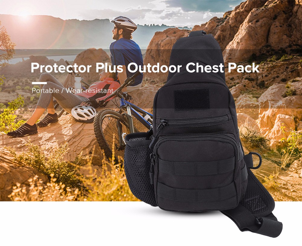Protector Plus Wear-resistant Nylon Chest Pack Outdoor Sports Messenger Bag
