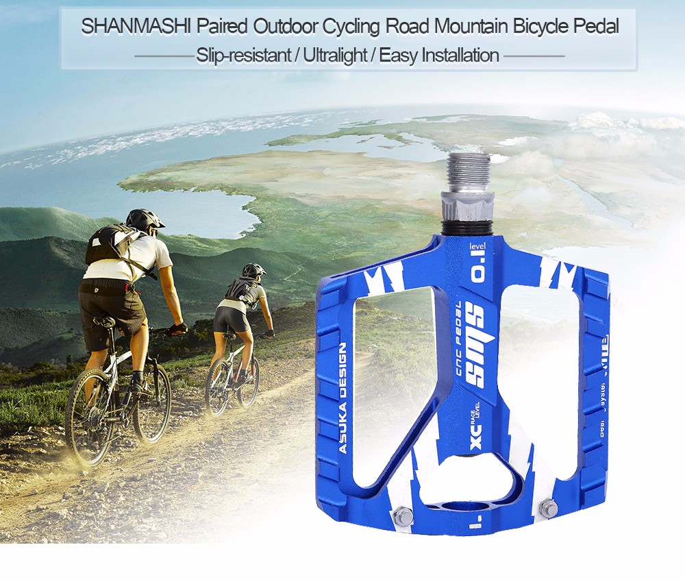 SHANMASHI Paired DU Bearing Outdoor Cycling Road Mountain Bicycle Pedal