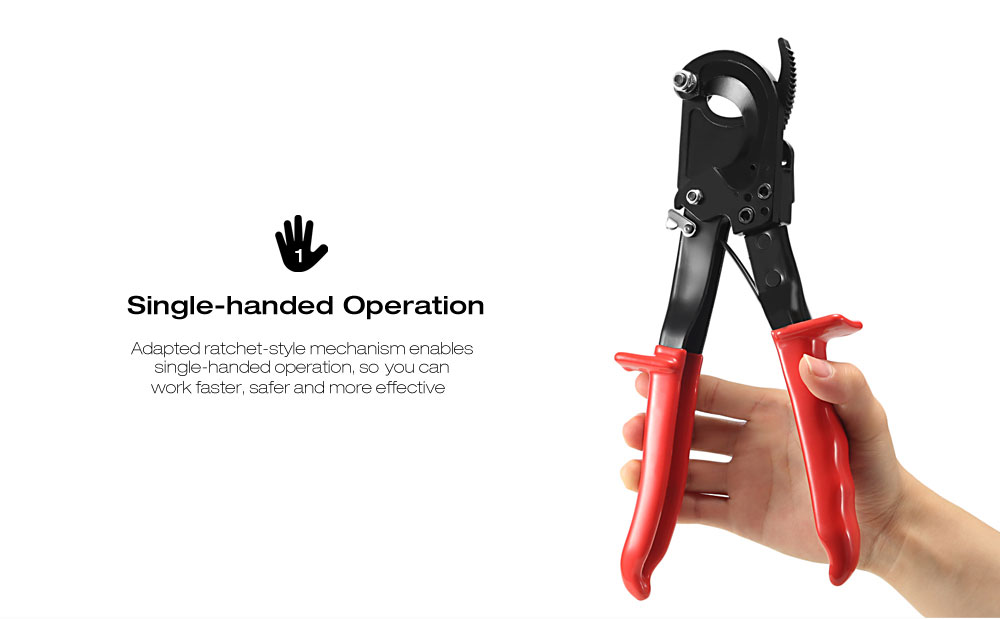 COLORS HS - 325A Below 240 Square Millimeter Multi-functional Ratchet Cable Cutter Wire Cutting Hand Tool
