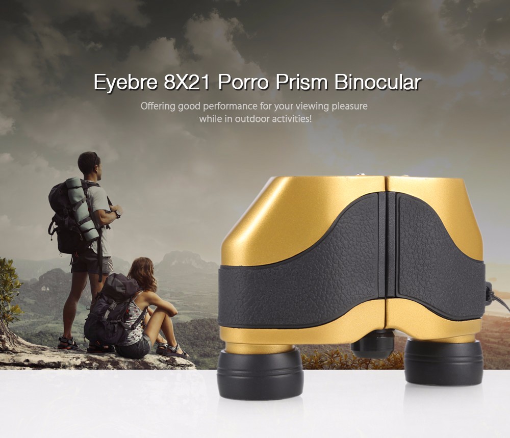 Eyebre 8X21 166M / 1000M Folding Binocular Outdoor Fully-coated Porro Prism Hunting Telescope