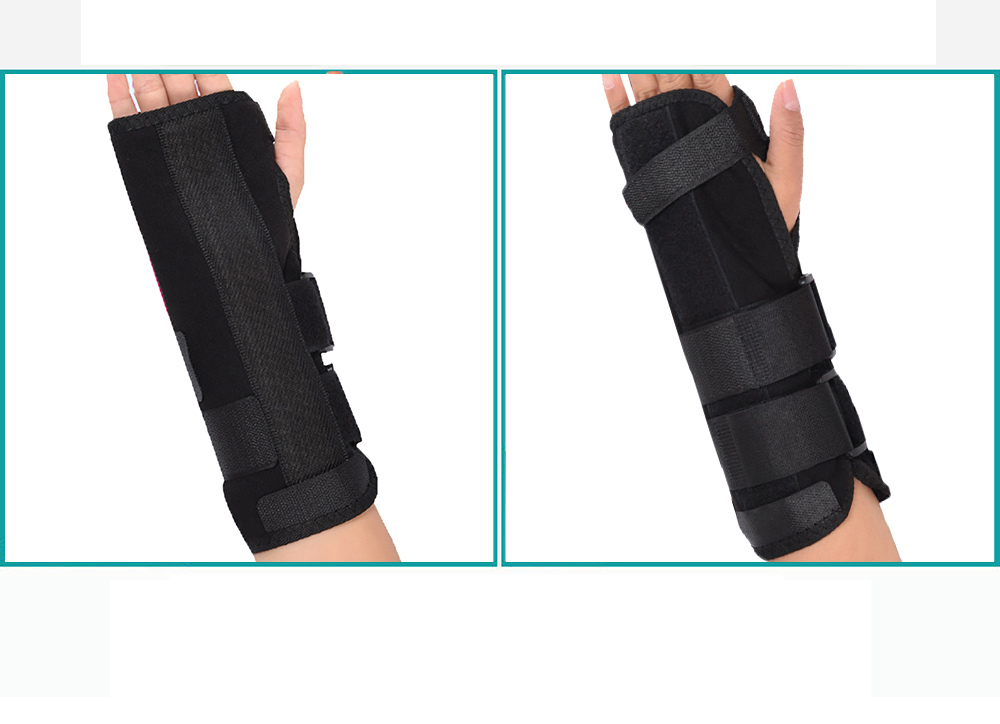 Right Hand Black Wrist Brace Support Splint