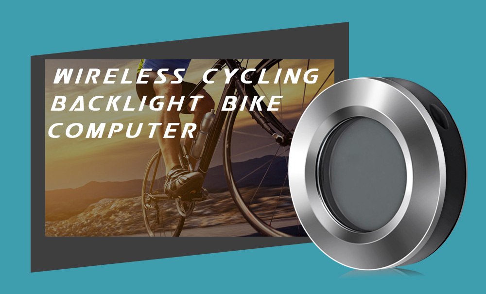 XQJ Wireless Backlight Bike Speedometer Odometer Calorie Tracker Round Shape Bicycle Computer