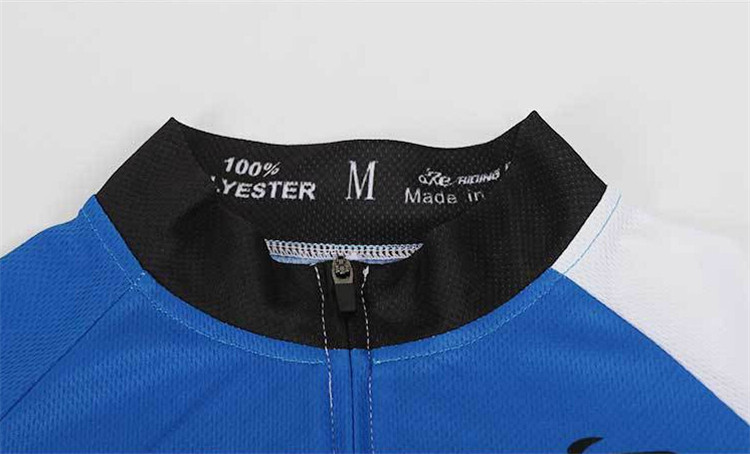 RIDING FUN Men Quick-drying Short-sleeved Riding Clothes Suit with 3D Sponge Cushion
