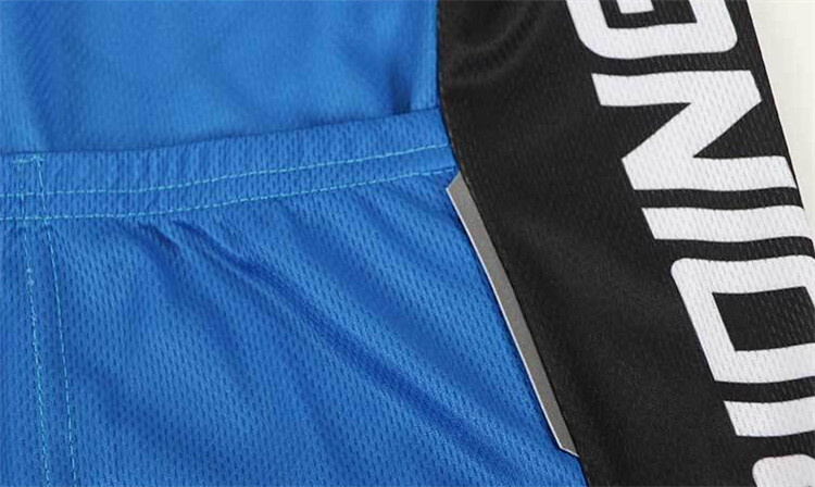 RIDING FUN Men Quick-drying Short-sleeved Riding Clothes Suit with 3D Sponge Cushion